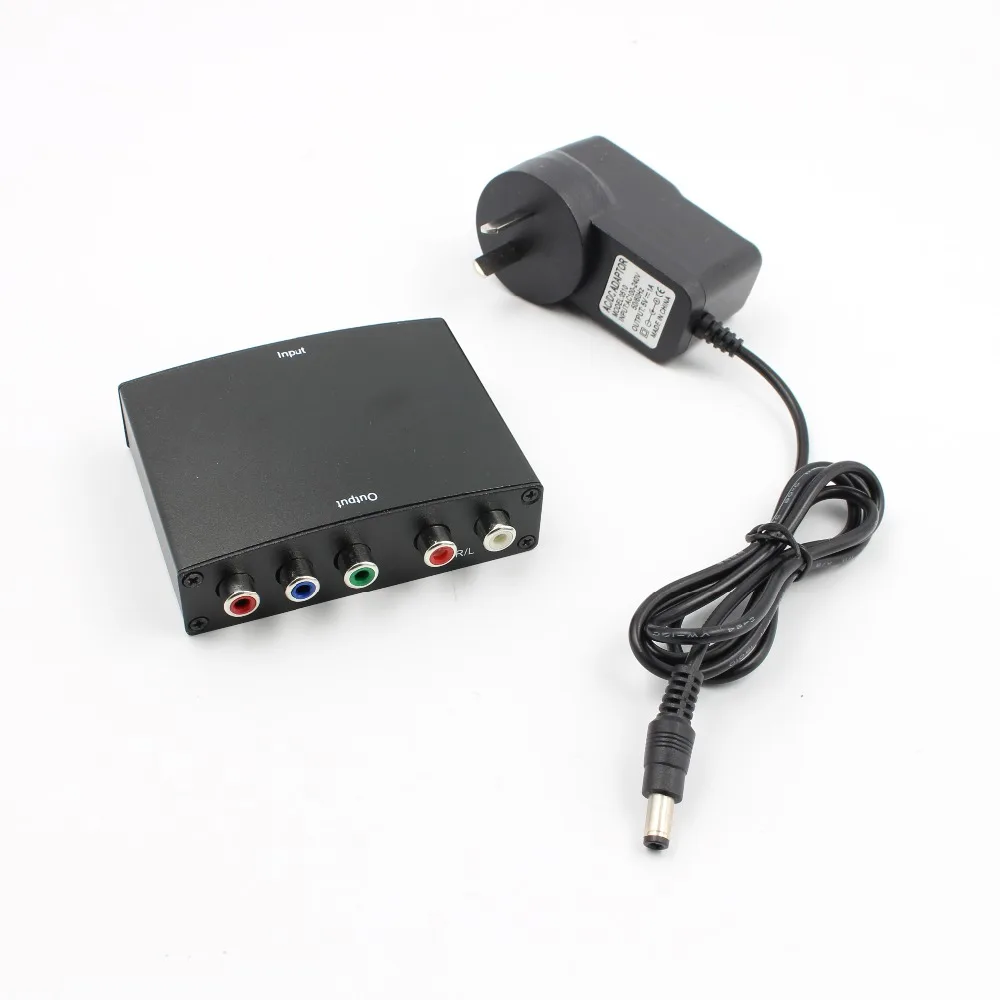 

4K HDMI to 5RCA RGB Component YPbPr Video+R/L Audio Adapter Converter HD TV DVD EU Plug