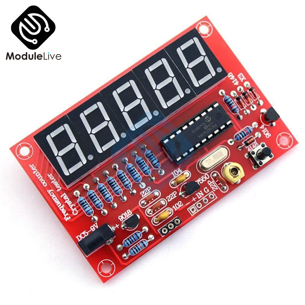 1MHz-1.1GHz 1Hz-50MHz Crystal Oscillator Tester Frequency Counter Meter DIY Kits