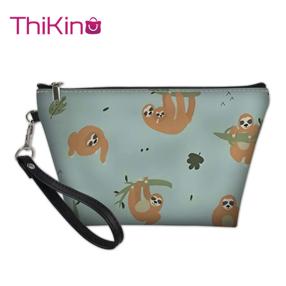 

Thikin Sloth Makeup Bags for Women Painting Design Cosmetic Bag Women Handbag Make up Case Girls Pouch