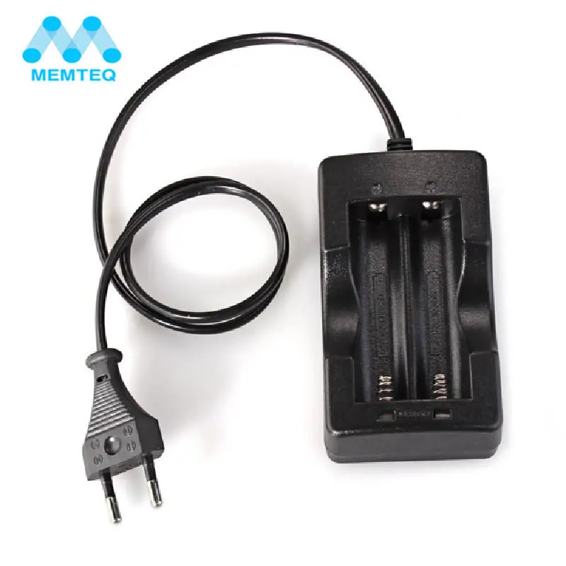 

MEMTEQ 2 Slots 18650 Charger AC 110V 220V Dual For 18650 Battery 3.7V Rechargeable Li-Ion Battery Charger EU Plug 2017 New