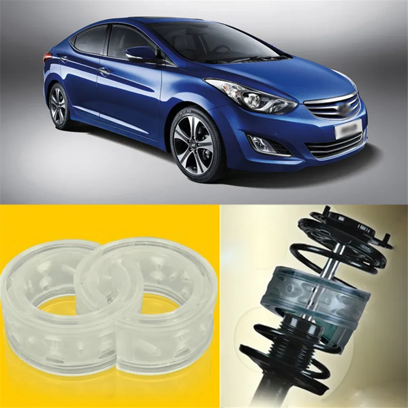 2pcs Super Power Front Shock Absorber Coil Spring Cushion Buffer For