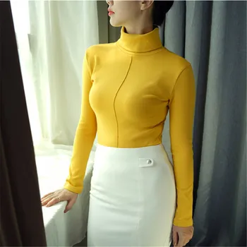 

Turtleneck Knitted Sweater Women Pullovers Winter Long Sleeve Jumper Warm Knitwear Streetwear Korean Style