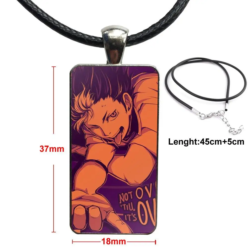 Karasuno High nissinoya Yuu Haikyuu ювелирные изделия со стальным покрытием стеклянный кабошон