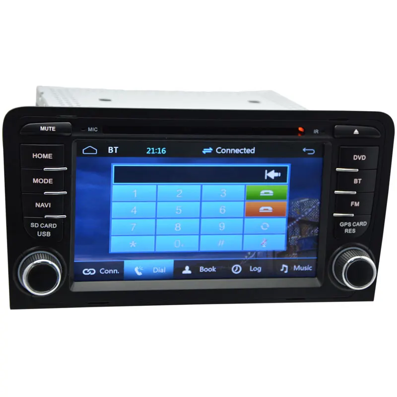 Автомагнитола 2 Din с емкостным экраном DVD плеер для Audi A3 S3 2003 2012 стерео головное