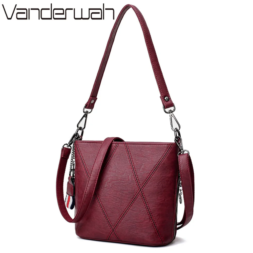 

7 Colors Casual Bucket bag PU leather bags Handbags women famous brands Female shoulder Crossbody Bags for women 2018 tote sac