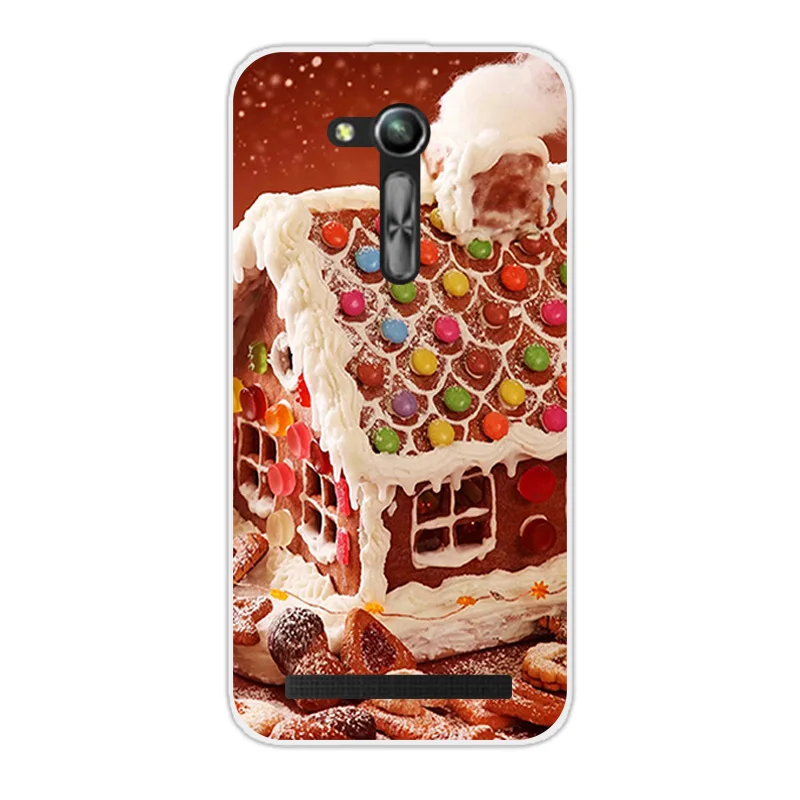 Для Asus Zenfone Go ZB452KG Рождественская Ночная задняя крышка прозрачный DIY чехол для
