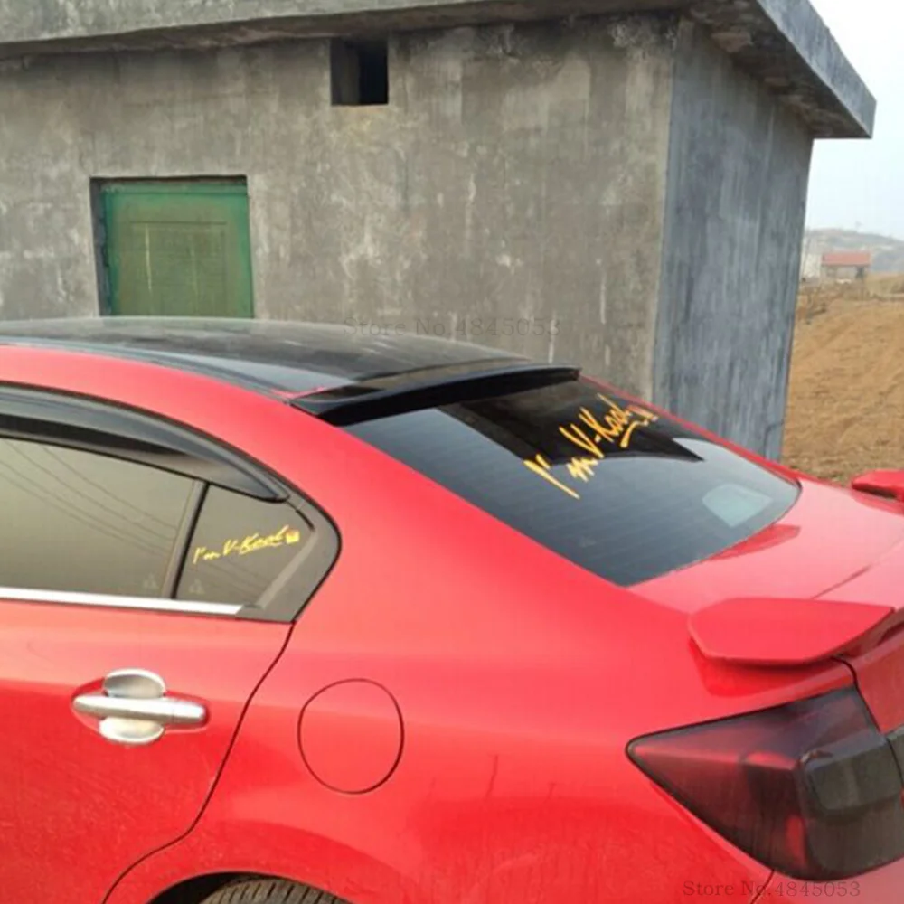 Для Honda Civic 2006 до 2016 черный топ крыло автомобиля АБС пластик неокрашенный задний
