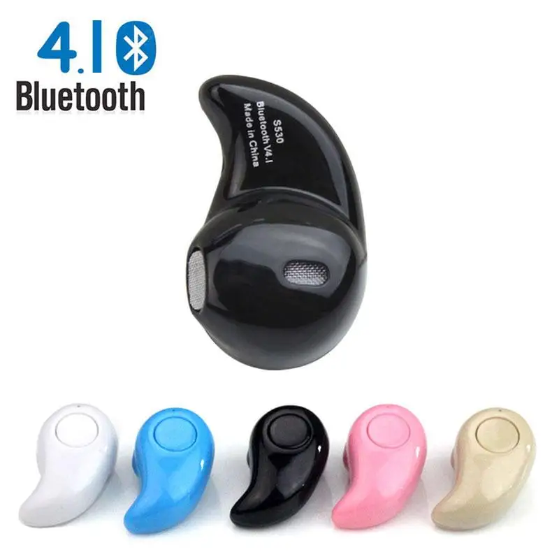 

S530 Mini Earphones Bluetooth V4.1 Wireless Earphones In-ear Earbud handfree Sport Stereo Headphone Headset 5-color