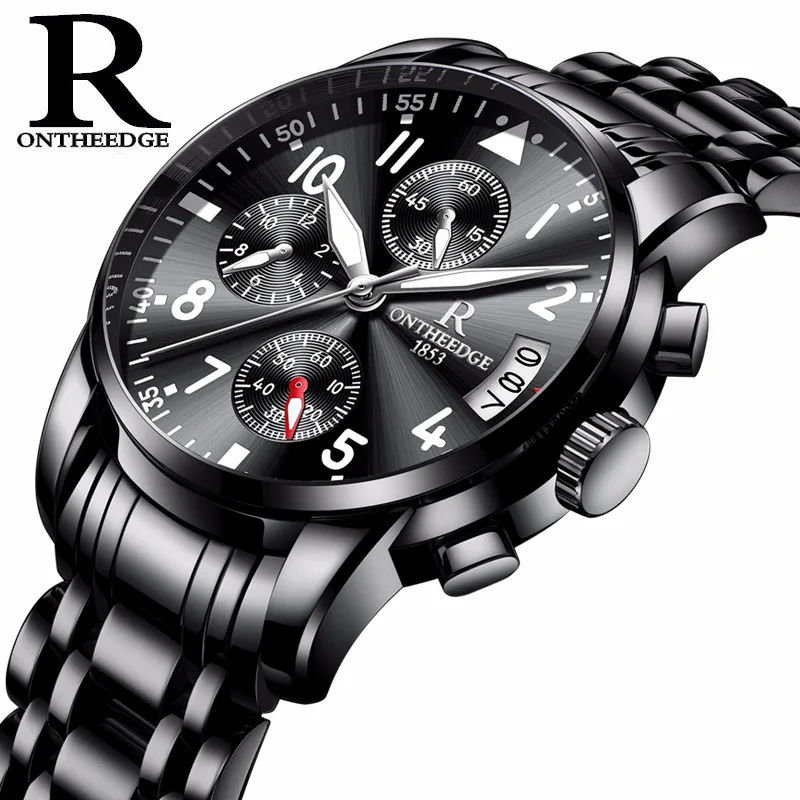

2018 New Luxury Brand Watch Men Fashion Business Calendar Luminous Watches Casual Stainless Steel Waterproof Quartz Wristwatches