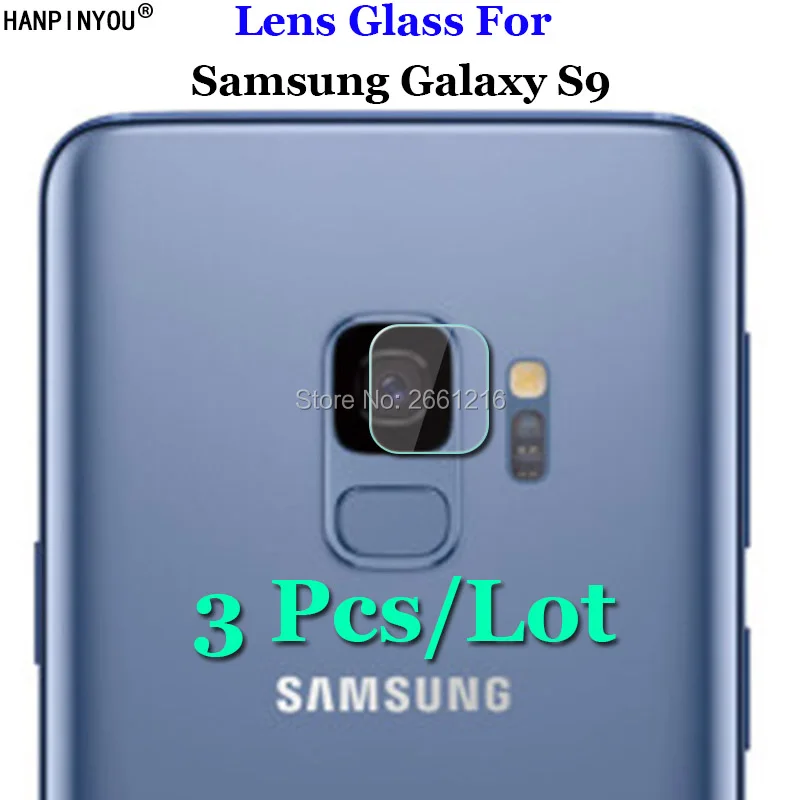 

3 Pcs/Lot For Samsung Galaxy S9 G9600 Ultra Clear Soft Fiber Transparent Tempered Glass Back Camera Lens Screen Protector Film