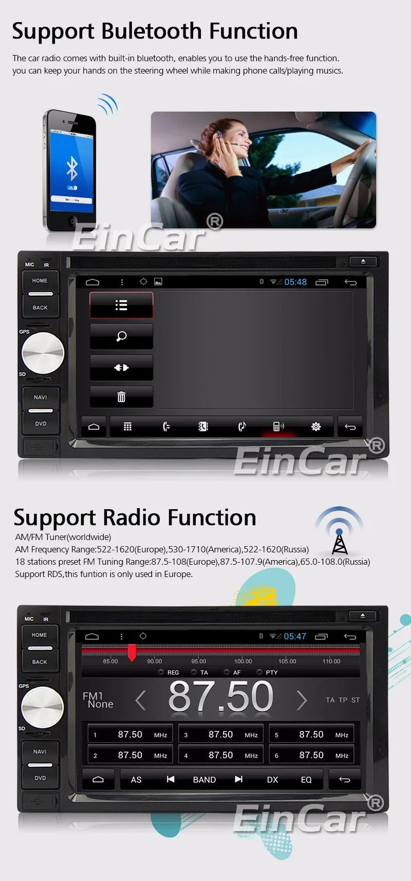 Sale 2din Android 5.1.1 Car DVD player GPS+Wifi+Bluetooth+Radio+Quad Core+Capacitive Touch Screen+car pc+aduio+Steering wheel control 27