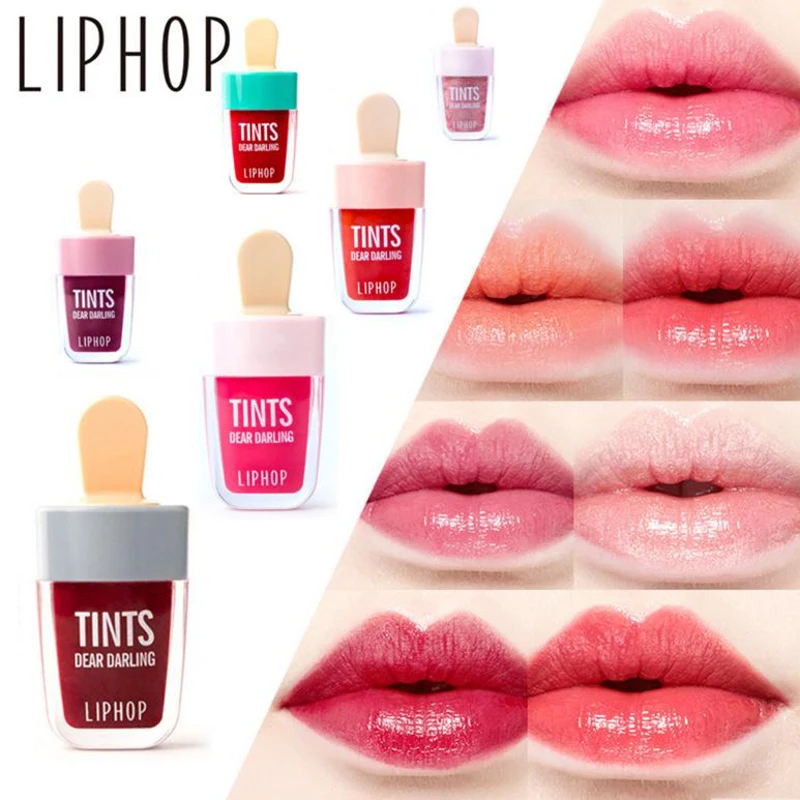 LIPHOP ice Cream Lips Tint Makeup Korean styl e Rouge Lip
