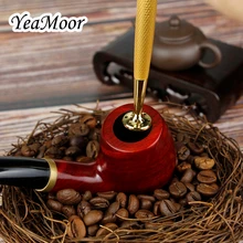 Новые многофункциональные курительные инструменты для распутывания и прижимания табака из металла табак Темпер золотого цвета курительная трубка прижимное устройство для табака