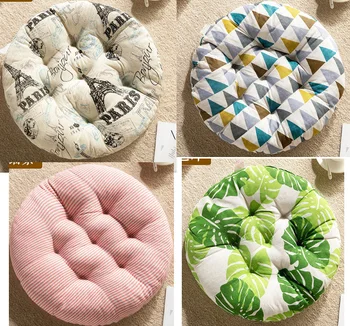 

2pcs/lot Home Round Seat Cushions PP Cotton filled Plush Tatami Matting Cushions Chair Back Cushion Sofa Pillow 40x40cm B434