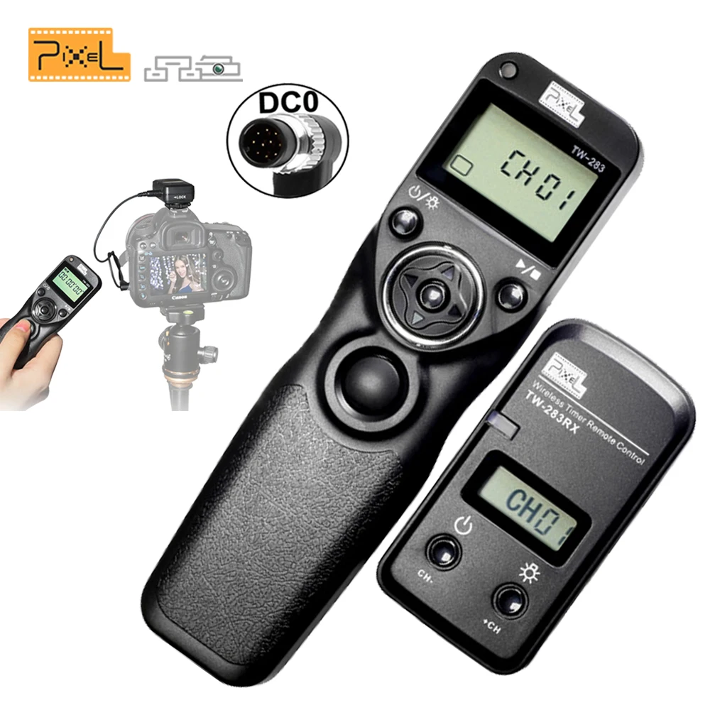 

Pixel TW-283 DC0 TW283 LED Wireless Shutter Release Timer Remote Control For Nikon D700 D300S D810 D200 D3 D300 D800 D3S D810