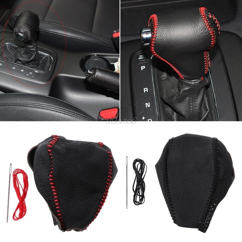 Aliexpress.com : Buy Genuine Leather Gear Shift Knob Lever