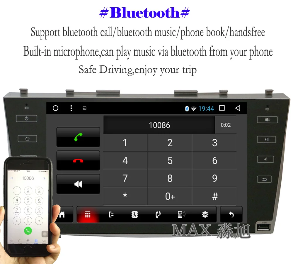 Flash Deal MAX Android 8.1.0 Car DVD Player for Toyota Camry 40 2006 2007 2008 2009 2010 2011 GPS Navigation System Car Radio 4G WiFi SWC 6