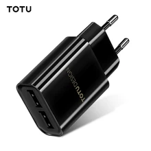 TOTU USB зарядное устройство для iPhone samsung Xiaomi Dual USB Traval настенное зарядное устройство 2.4A Быстрая зарядка EU US адаптер зарядное устройство для мобильного телефона