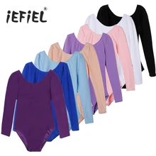 IEFiEL-trajes de Ballet para niños, mono de baile, gimnasia, tutú de Ballet, Ropa de baile