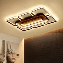 Современный светодиодный потолочный светильник прямоугольная акриловая алюминиевая потолочная лампа для гостиной фонарь для спальни светодиодный светильник