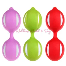 Female Smart Duotone Ben Wa Ball Weighted Female Kegel Vaginal Tight Exercise Machine Vibrators Toys For Women Adult Erotic Toys