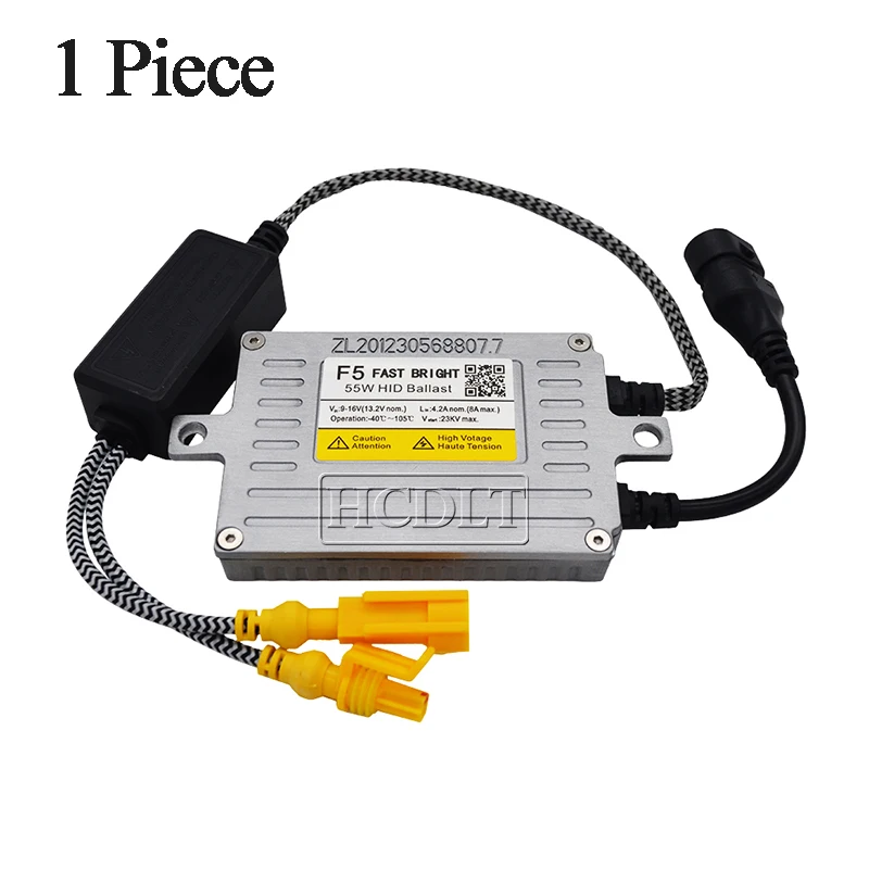 HCDLT AC 55W Fast Start HID Ballast DLT F5 Slim Reactor Block Ignition For 12V Car Light Headlamp Bulb Kit Xenon 55W HID Ballast (17)
