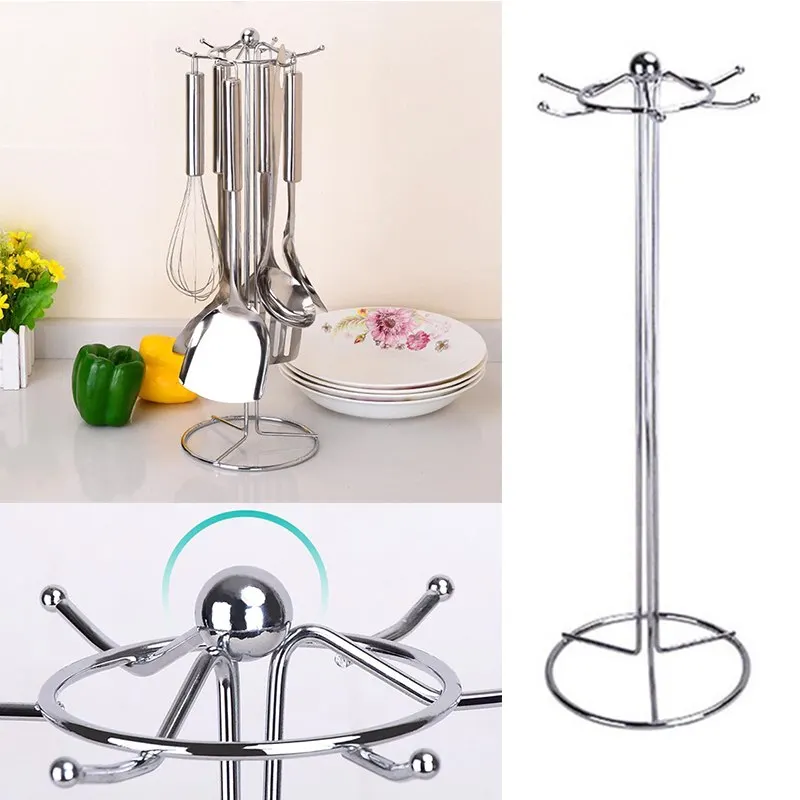 JX-LCLYL New Stainless Steel Kitchen Cooking Utensil Tool Set Organizer Rack Holder Stand