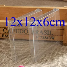12*12*6cmWholesale 50pcs=1lot Clear PVC Custom Box Packing Wedding/Christmas Favor Candy/Flower/Gift/Candle/Dry Fruit Toys Box