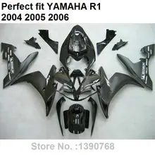 Partes do corpo Aftermarket injection mold carenagens para Yamaha YZF R1 04 05 06 kit carenagem preta fosca YZFR1 2004 2005 2006 LV13