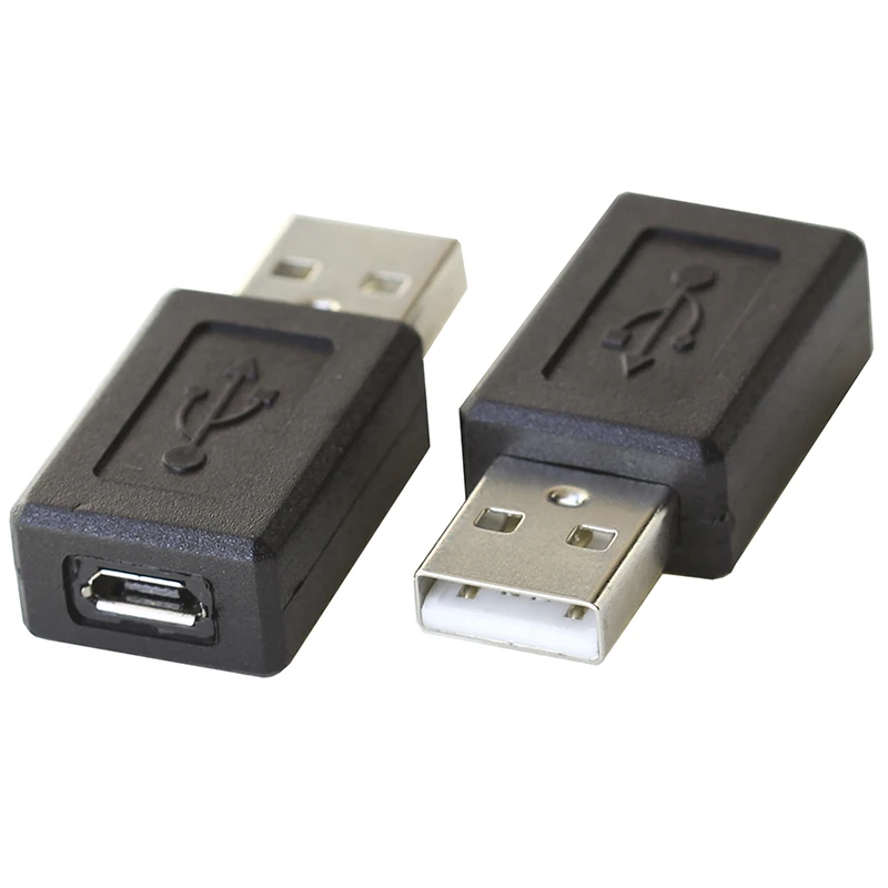 Usb Male To Micro Usb Female Adapter Connector Usb Female Device Change  Into Micro Usb2.0 Female One Piece - Converters - AliExpress