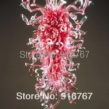 LR019- Длинный Розовый Цветные Стеклянные Люстры