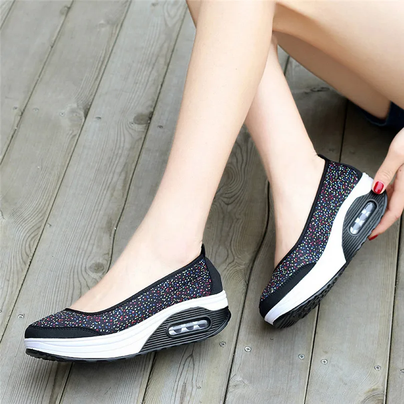 Women Outdoor Sneakers Mesh Casual running shoes Sports Shoes Thick-Soled Air Cushion Shoes Sneakers  #2S05 (13)