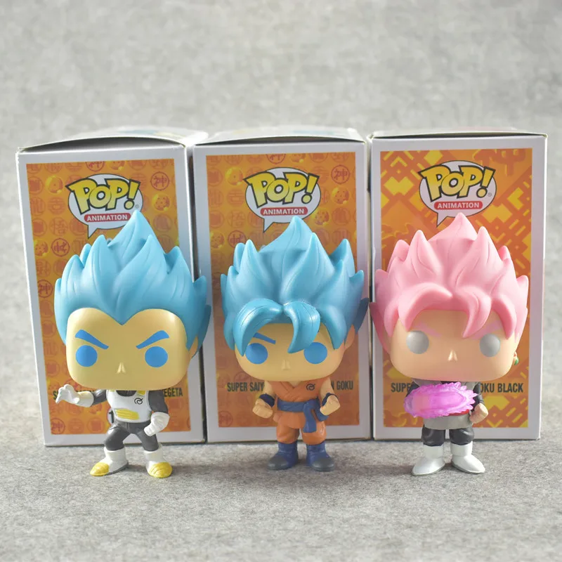 3 новых Стиль Dragon ball Z рисунок Super Saiyan Trunks Гоку черный супер Vol. 2 Пластиковая Фигурка героя модель игрушки