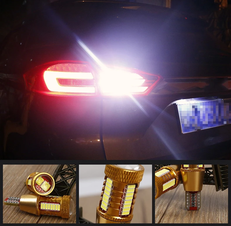 Lsrtw2017 LED Car Reversing Light Trims for Geely Boyue Atlas Interior Mouldings Accessories