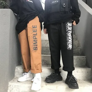 

Pants Women High Quality Cargo Ankle-Length Trousers Soft Harajuku Korean Style Womens Trendy Solid Pockets Casual Pants girls