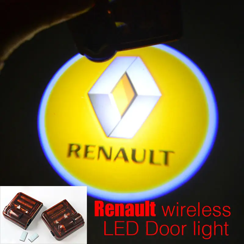 Renault1 car LED logo wireless courtesy door light projector Decoration