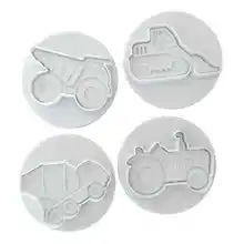 1 комплект/4 шт. транспортная серия печенья резак Экскаватор Бульдозер грузовик помадка торт пресс формы для украшения торта