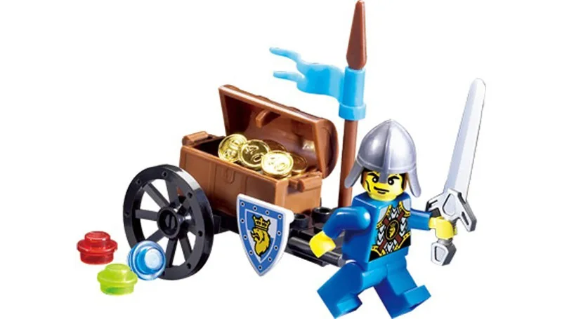 

E Models Building toy Compatible with Lego E1005 25Pcs Knights Blocks Toys Hobbies For Boys Girls Model Building Kits