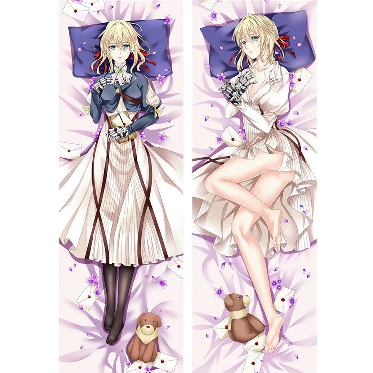 Аниме фиолетовый эвергарден обнимающий тело наволочка Чехол Dakimakura Waifu бросок Чехол s