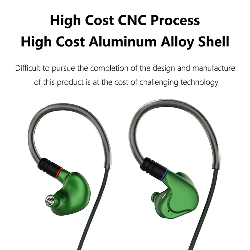 NICEHCK M6 In Ear Earphone 4BA+2DD Hybrid 6 Unit HIFI Metal Earphone Earbud Headset Monitor Earphones With MMCX Detachable Cable
