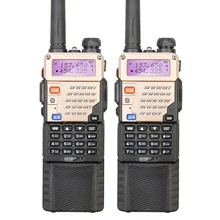 2PCS Original UV-5R+Plus/UV-5RE Dual Band 136-174/400-520 MHZ 5W Long Battery Commercial Walkie Talkie Free Earphone