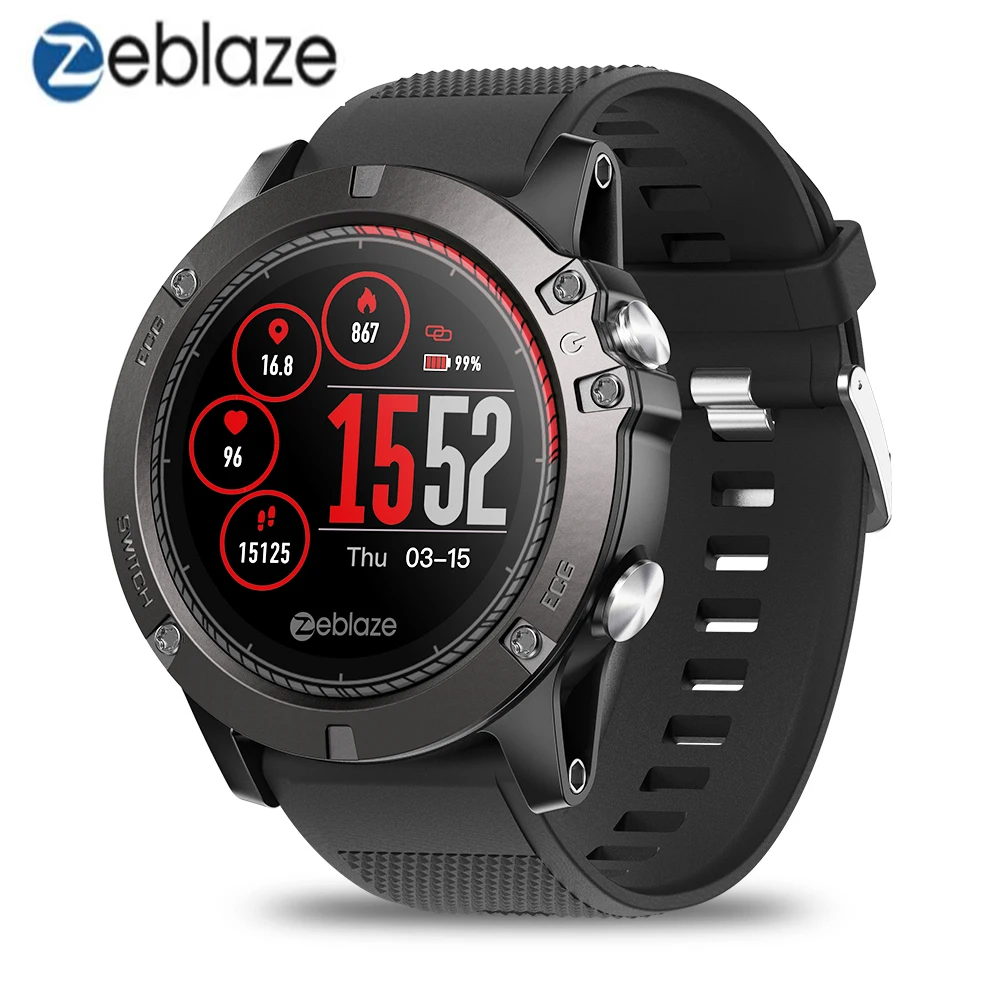 

Zeblaze VIBE 3 ECG Instant ECG on demand Color Display Heart Rate IP67 Waterproof Multi-sports Modes Fitness Tracker Smart watch