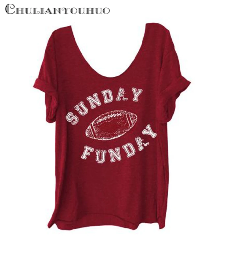 New American Football Top Women Female Clothing Summer 2018 Oversized Cotton Funny T Shirt Vogue Tees Festival Clothing Shirt Top (1)