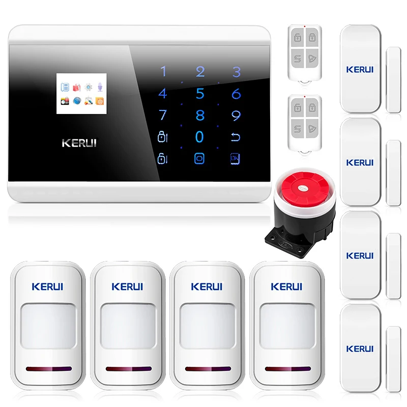 KERUI 8218G GSM Alarm System Home PSTN Security SMS Burglar Smart Door