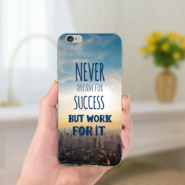 Inspirational Motivational Quotes Soft TPU Phone Cases Transparent