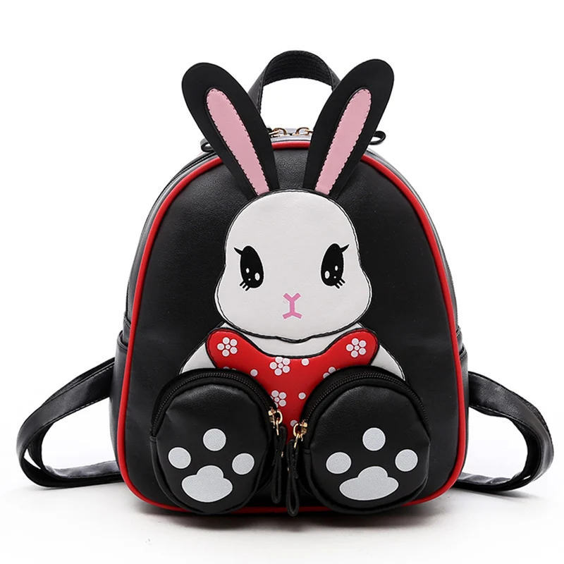 Cute rabbit backpack for teenage girls lovely Cartoon schoolbag