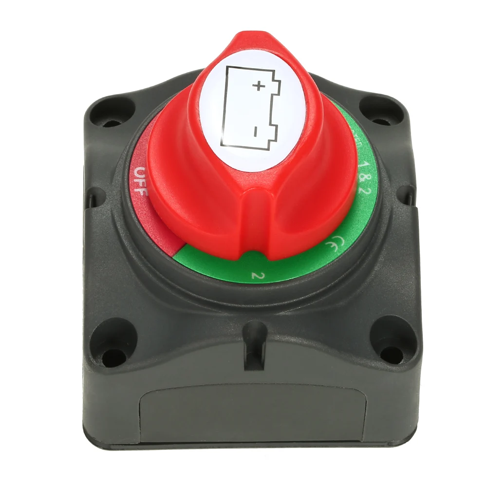 

Universal 12V/24V Battery Isolator Master Cutoff Cut Off Power Kill Switch Waterproof Cover for Isolator Marine Car Boat