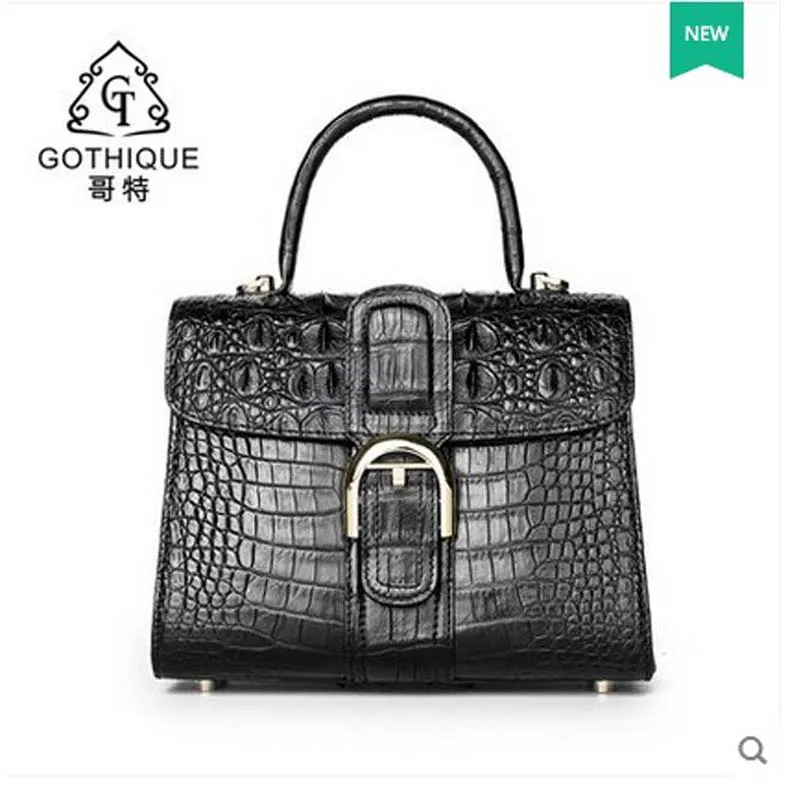 

2019 gete new hot freeshipping Thai crocodile leather handbag lady single shoulder bag woman bag female handbag