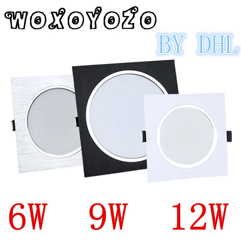 

2018 Hot Sale LED Ceiling Downlight Recessed LED lamp For Home 110V / 220V 6w 9W 12W LED With Driver Spot light Lighting