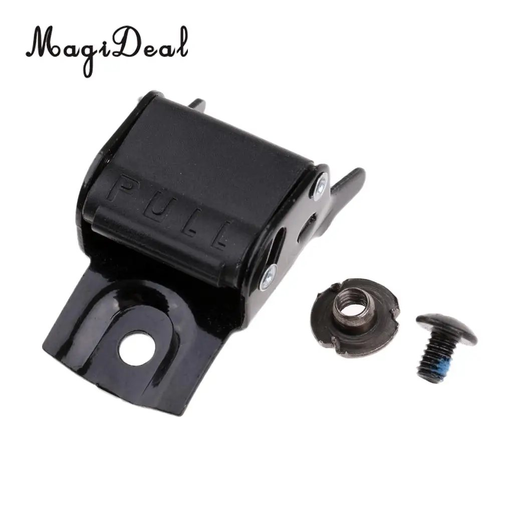 Black Metal Roller Skates Strap Buckle Replacement with Screws and Nuts for Roller Skates Inline Skates Quad Roller Skates